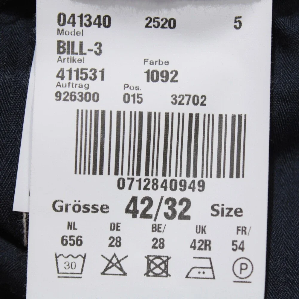 Gardeur NWT 5 Pocket Jean Cut Pants Size 42 US Modern Fit Bill-3 in Gray
